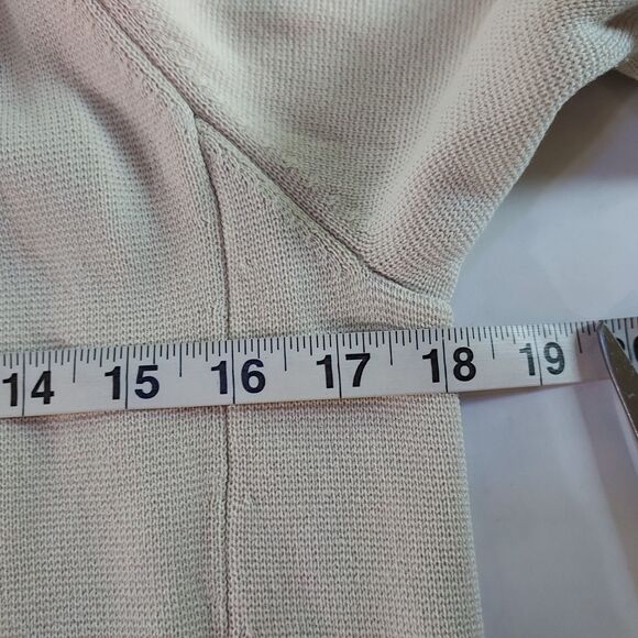 Eileen Fisher Silk Cotton Cardigan Sweater Size Medium Open Front 3/4 Sleeve - Picture 10 of 12